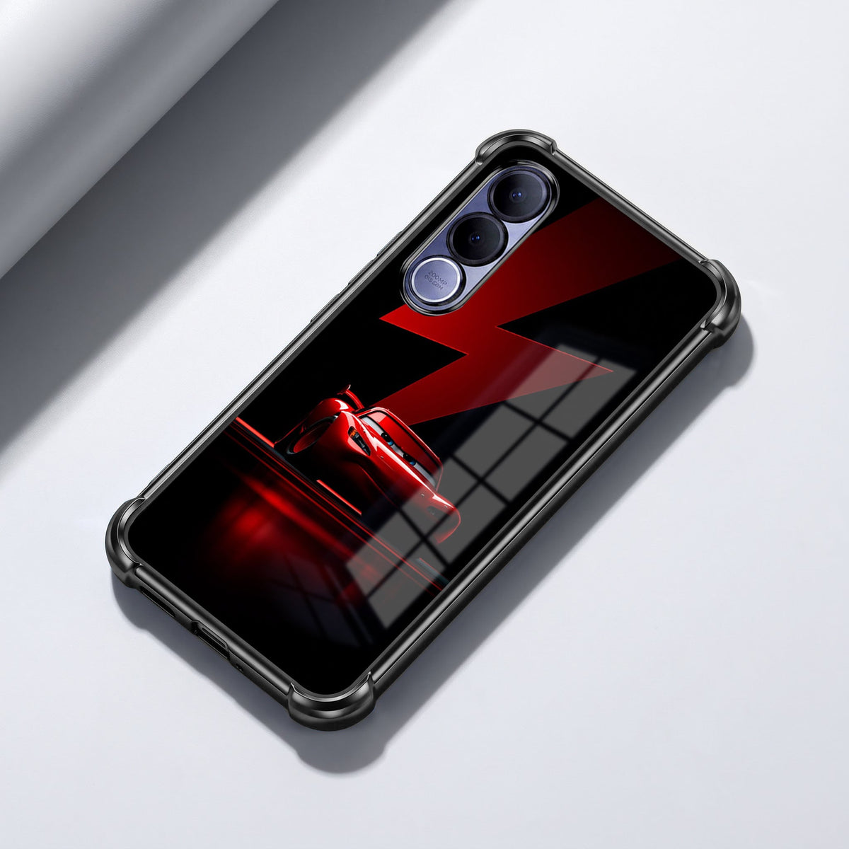 Vivo V70 FE 5G Red Racing Car Airbags Printed Back Case