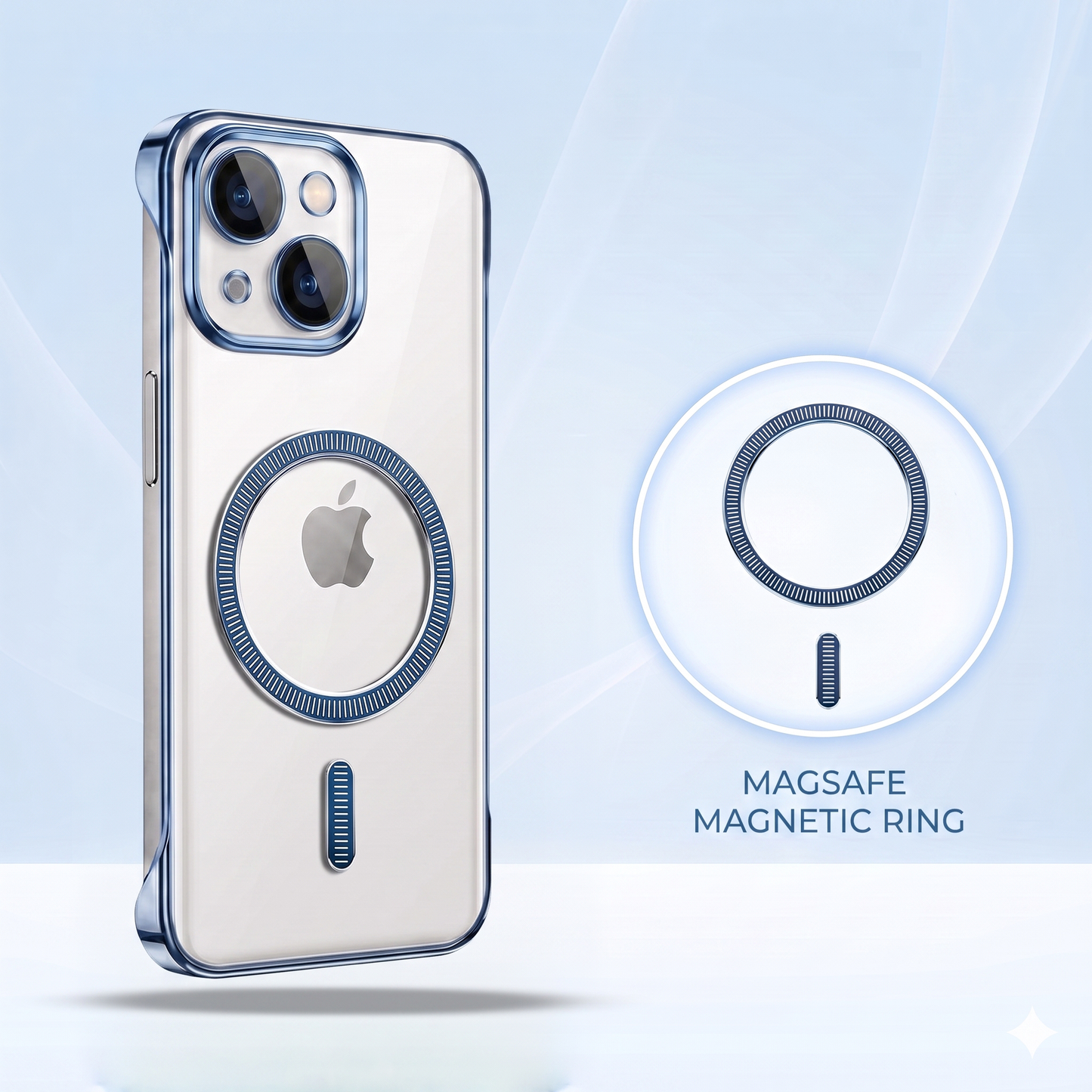 iPhone 15 Plus 5G Frameless MagSafe Shockproof Case
