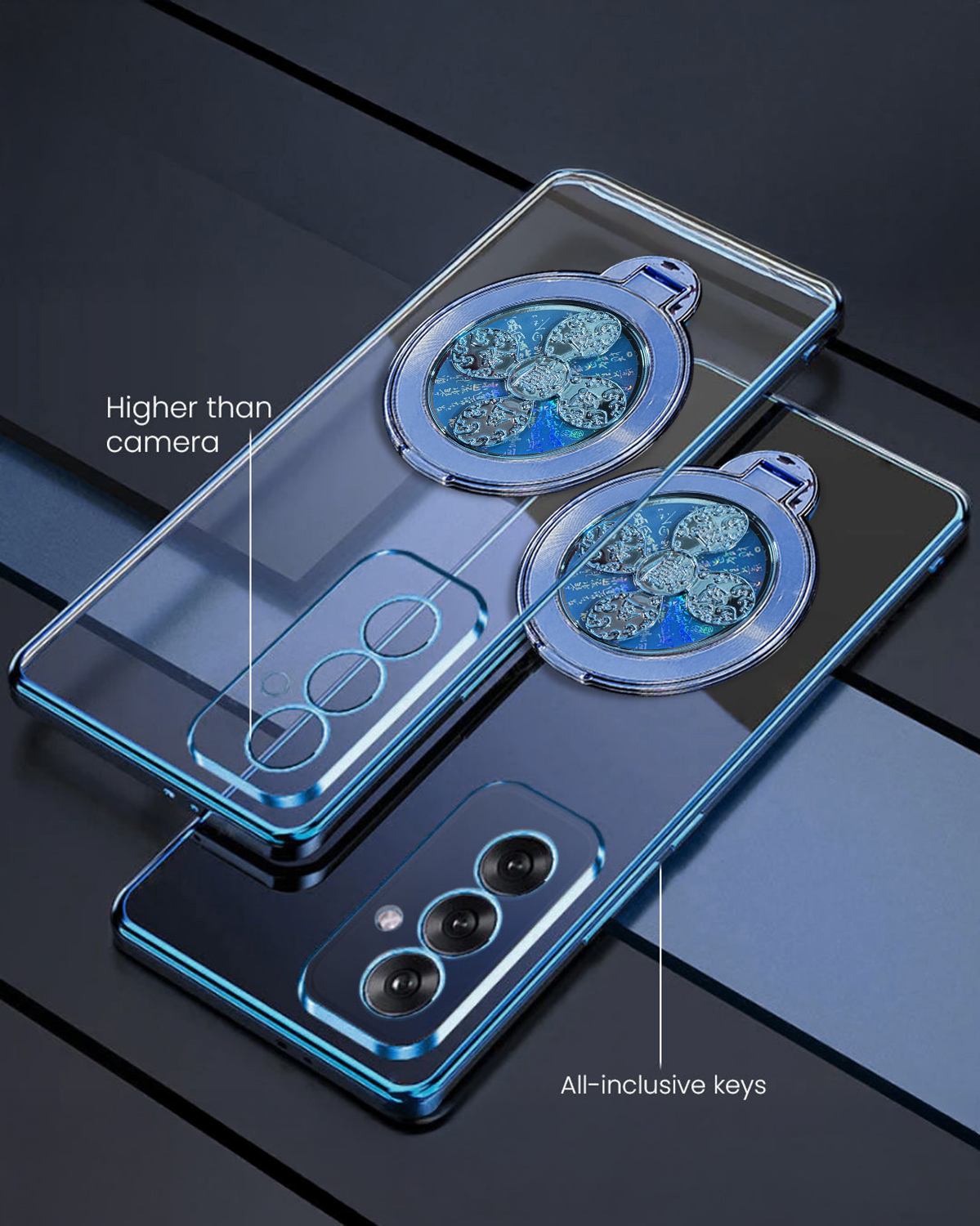 Samsung Galaxy A35 5G Electroplating Reflective Fidget Rotating Back Case