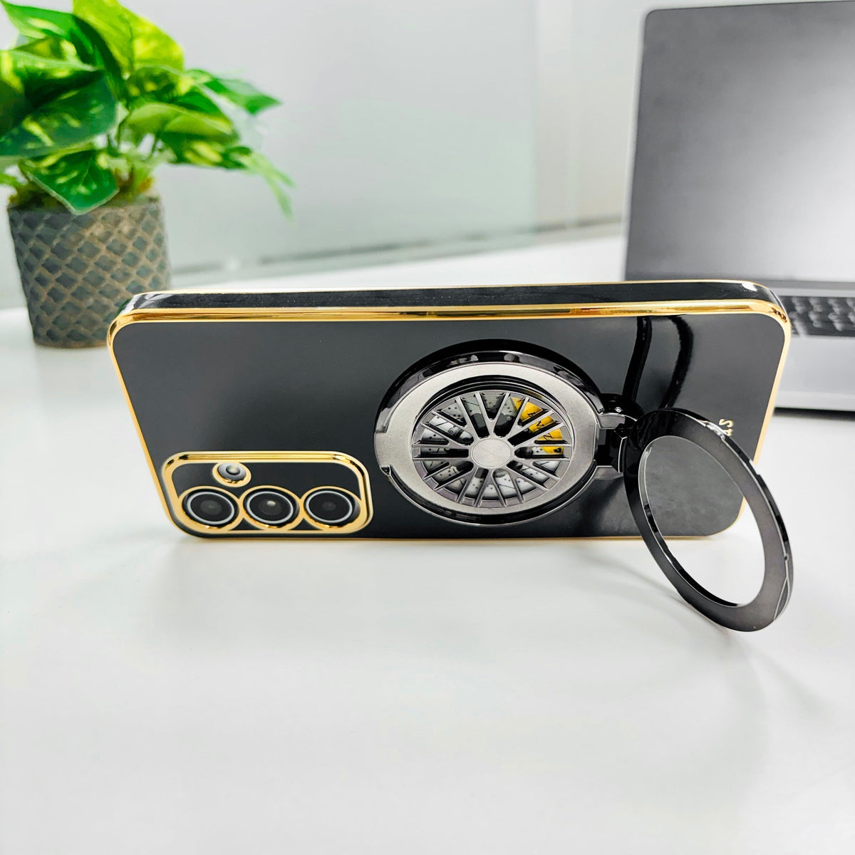 Samsung Galaxy S24 FE 5G Best Selling Stress Buster Wheel Silicone Scratch Resistant Back Case