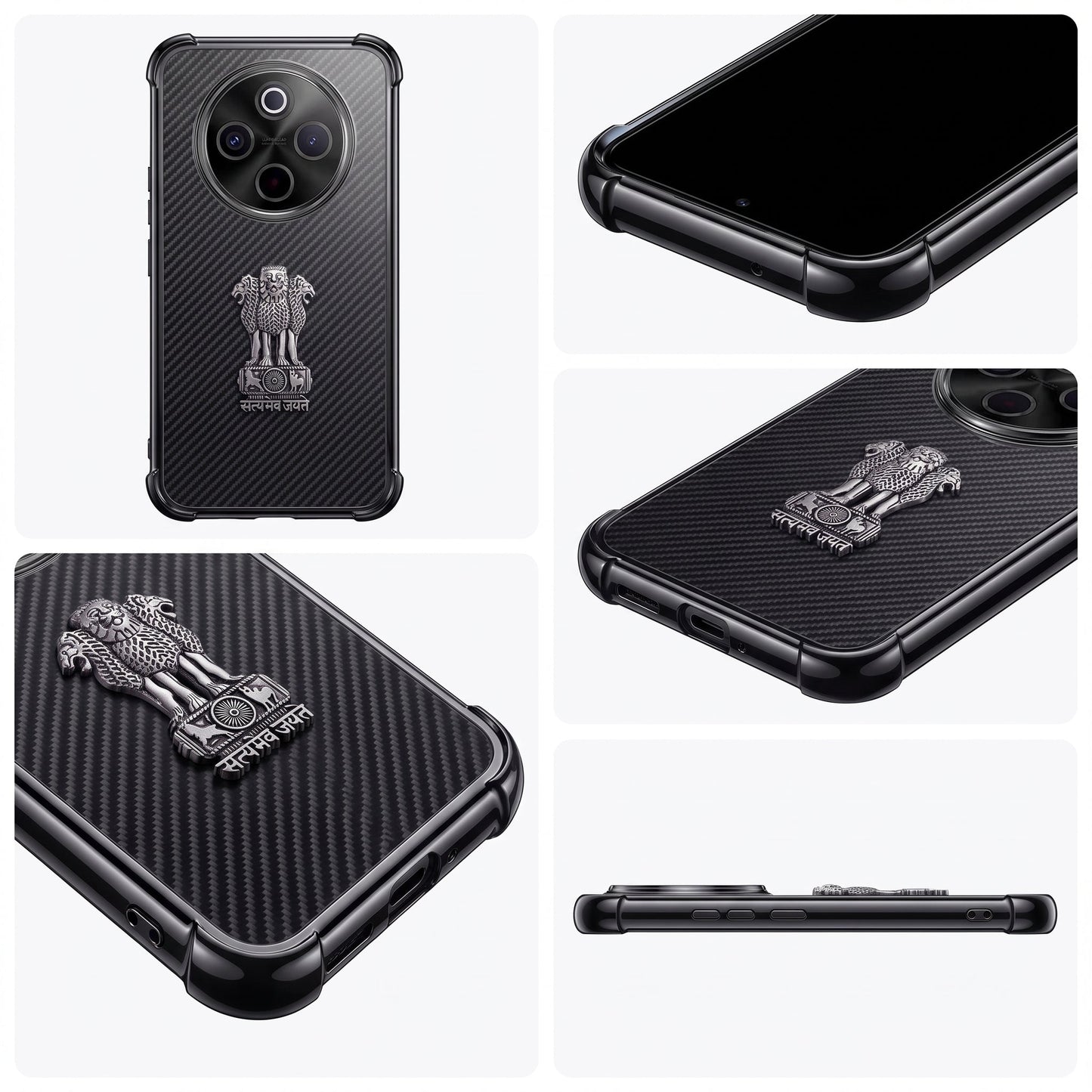 Vivo T4 5G Satyamev Jayate 3D Metal Emblem Back Case