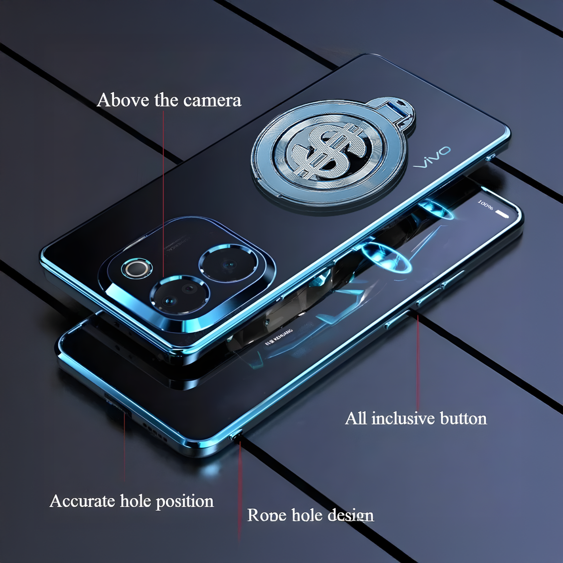 Vivo T3 Pro 5G Electroplating Dollar Case