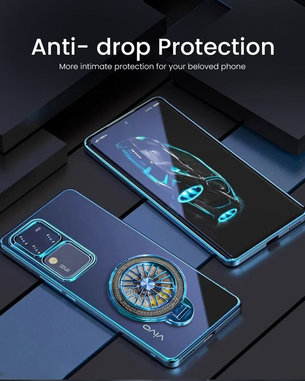 Durable and shiny back case for Vivo V30 Pro 5G