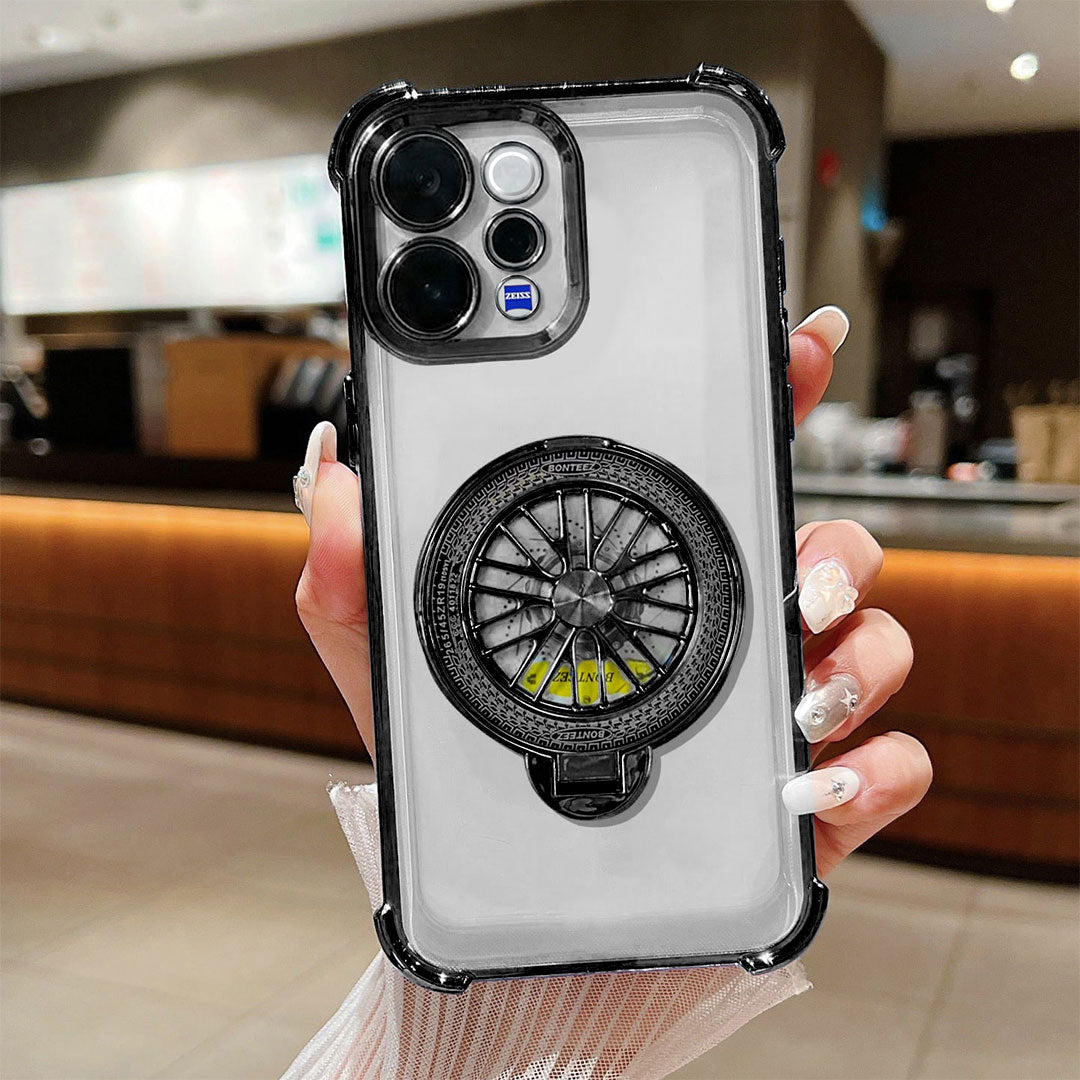 Vivo V70 Elite 5G Premium Stress Buster Wheel Rotating Shockproof Airbags Case