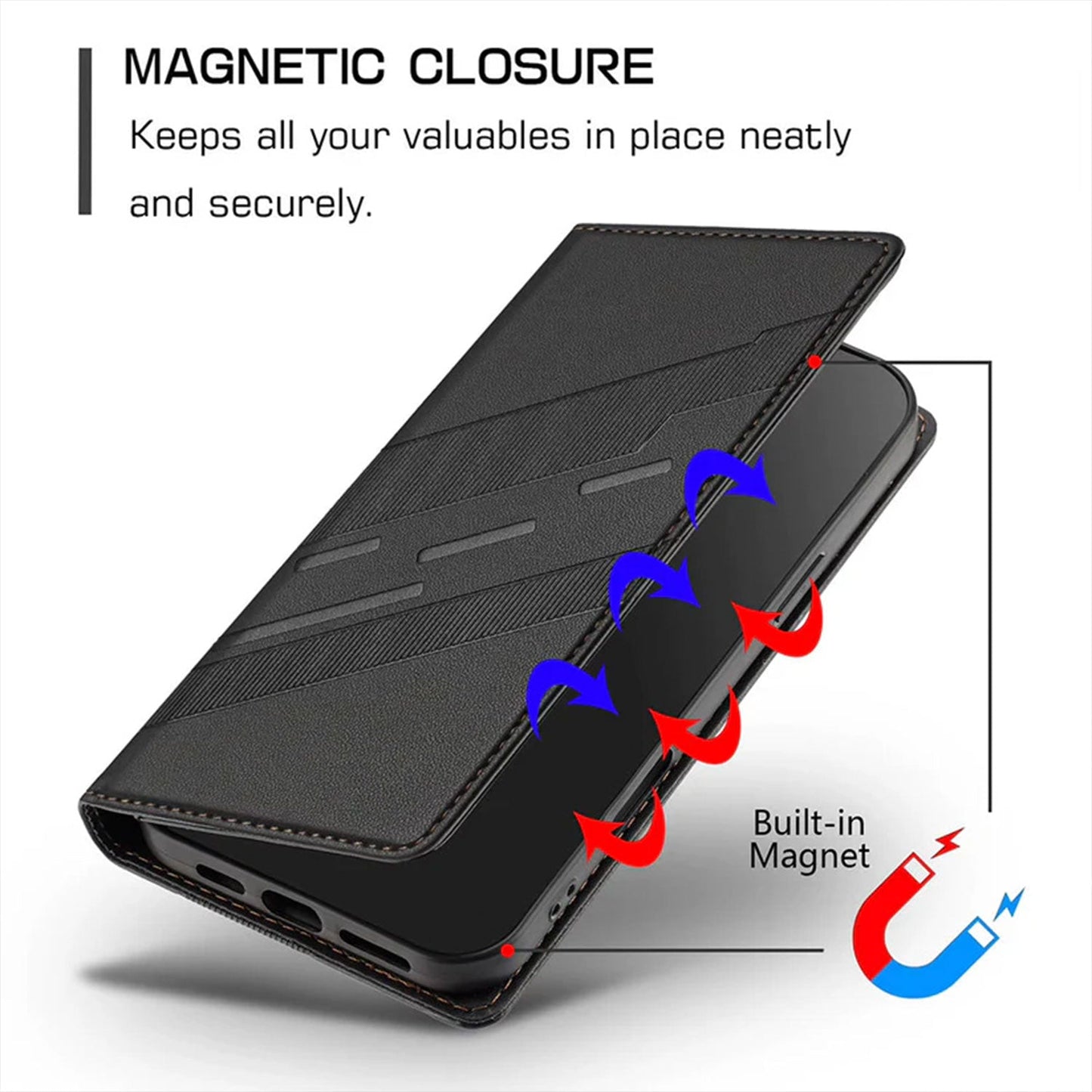 Oppo Reno 12 Pro 5G Retro PU Leather Magnetic Wallet Flip Case with Charm Strap
