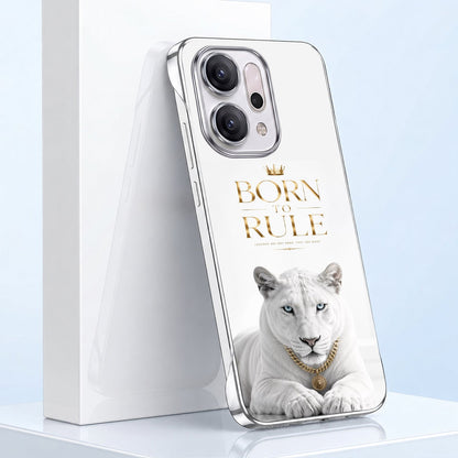 Oppo Reno 14 5GBorn To Rule White Printed  Frameless Back Case