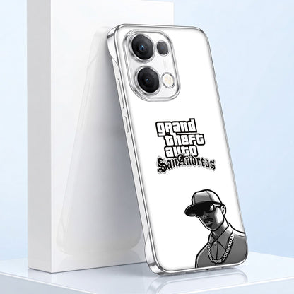 Oppo Reno 13 5G Gangster Vibe White Printed  Frameless Back Case