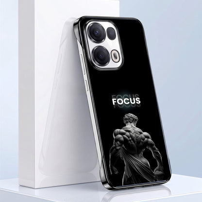 Oppo Reno 13 Pro 5G Focus Black Printed  Frameless Back Case