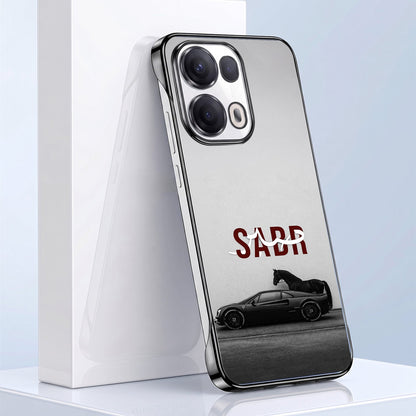 Oppo Reno 13 Pro 5G SABR Black Printed  Frameless Back Case