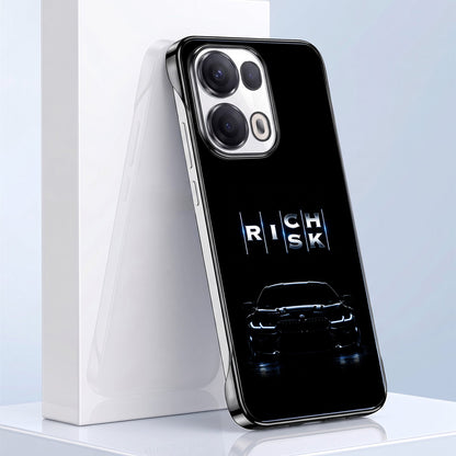 Oppo Reno 13 Pro 5G Risk Black Printed  Frameless Back Case