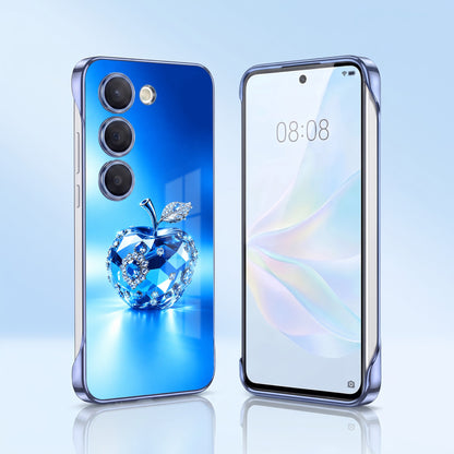 Samsung Galaxy S23+ 5G Luxery Apple Blue Printed  Frameless Back Case