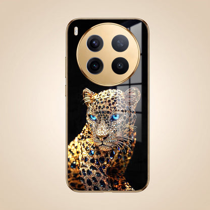 Vivo X300 Pro 5G Panther Gold Electroplated Glass Phone Back Case