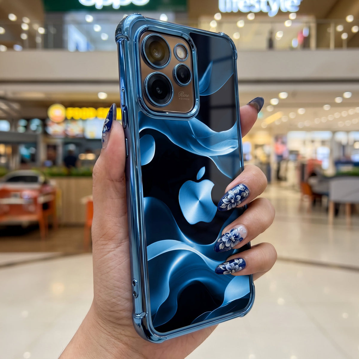 Oppo Reno 15 Pro Mini 5G Premium Wave Airbags Printed Back Case