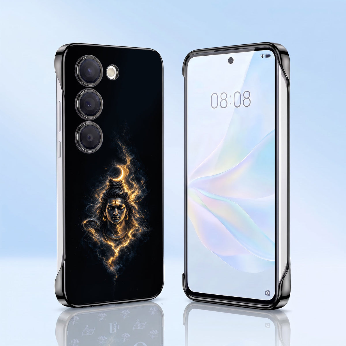 Samsung Galaxy S23+ 5G Devine Mahadev Black Printed  Frameless Back Case
