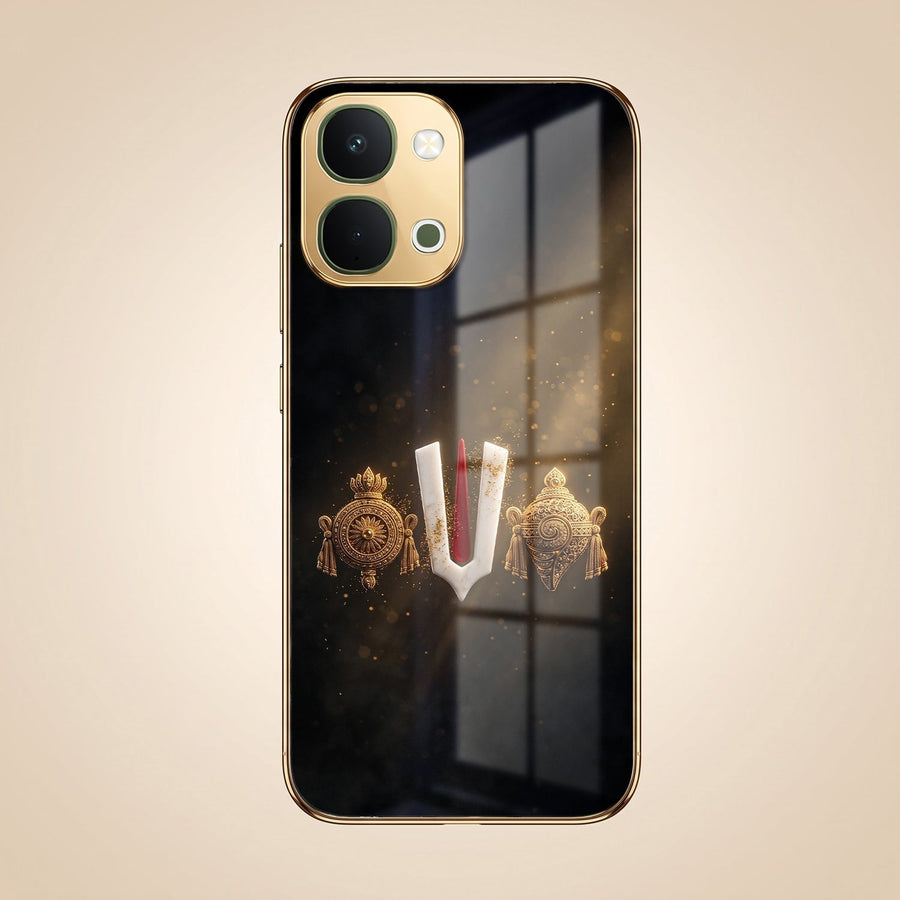 Vivo Y51 Pro 5G Royal Heritage Edition Gold Electroplated Glass Phone Back Case