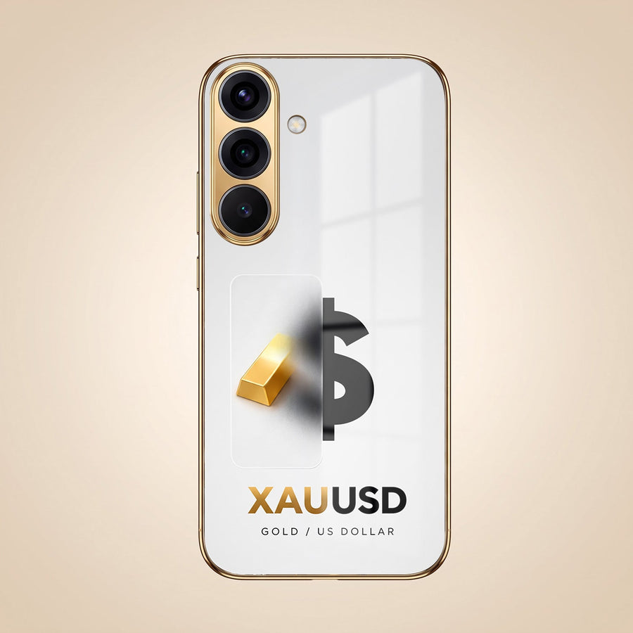 Samsung Galaxy A56 5G Luxury XAU/USD Gold Electroplated Glass Phone Back Case