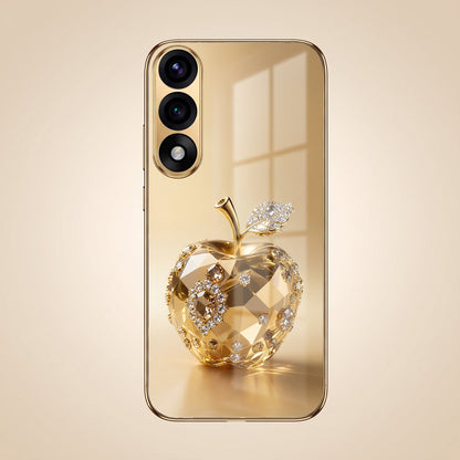 Oneplus Nord 5 5G Golden Apple Gold Electroplated Glass Phone Back Case