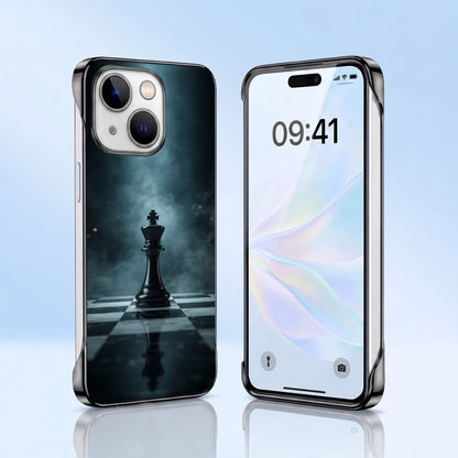 iPhone 15 5G CheckMate Black Printed  Frameless Back Case