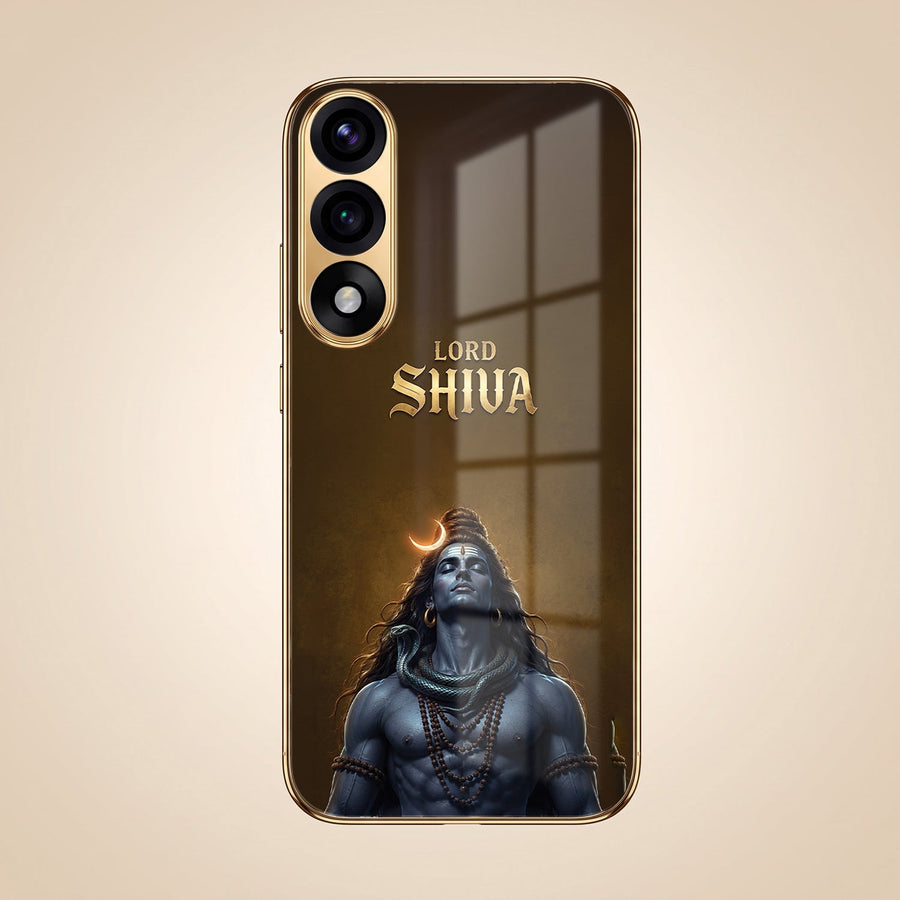 OnePlus Nord 5 5G Lord Shiva Gold Electroplated Glass Phone Back Case