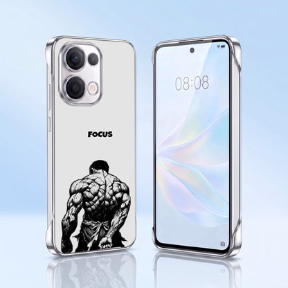 Oppo Reno 13 5G Focus White Printed  Frameless Back Case