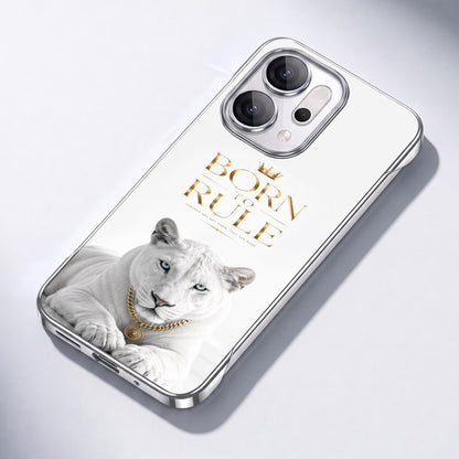 Oppo Reno 14 5GBorn To Rule White Printed  Frameless Back Case