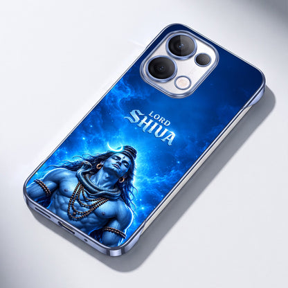 Oppo Reno 13 5G Lord Shiva Blue Printed  Frameless Back Case