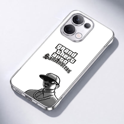 Oppo Reno 13 5G Gangster Vibe White Printed  Frameless Back Case