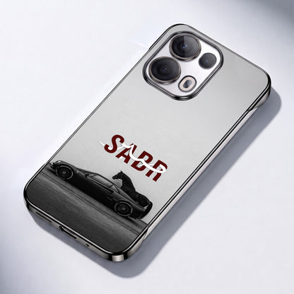 Oppo Reno 13 Pro 5G SABR Black Printed  Frameless Back Case