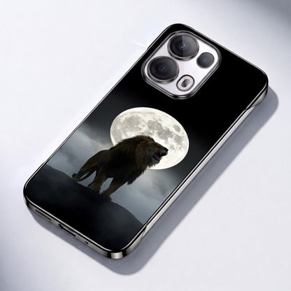 Oppo Reno 13 Pro 5G Lunar Lion Black Printed  Frameless Back Case