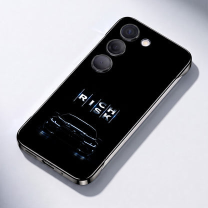 Samsung Galaxy S23+ 5G Risk Black Printed  Frameless Back Case