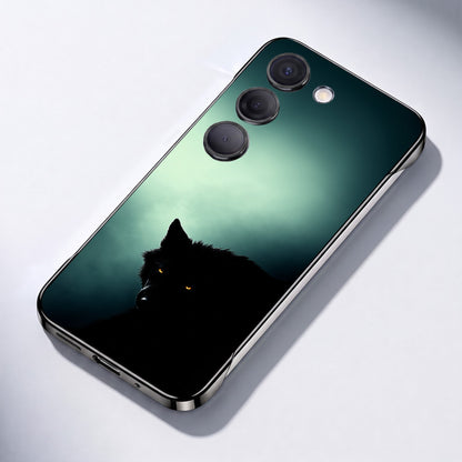 Samsung Galaxy S23+ 5G Wild Wolf Black Printed  Frameless Back Case