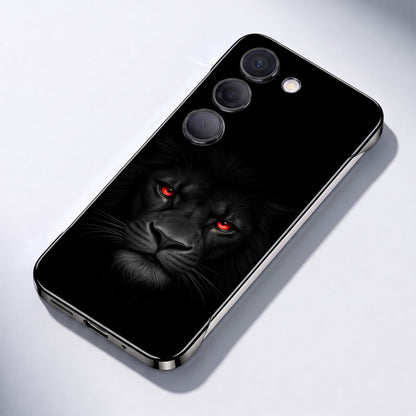 Samsung Galaxy S23+ 5G Lion Face Black Printed  Frameless Back Case
