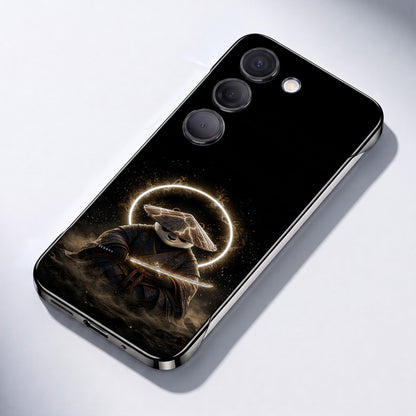 Samsung Galaxy S23+ 5G Warrior Panda Black Printed  Frameless Back Case
