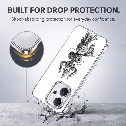 Oppo Reno 14 5G Trisul White Printed  Frameless Back Case