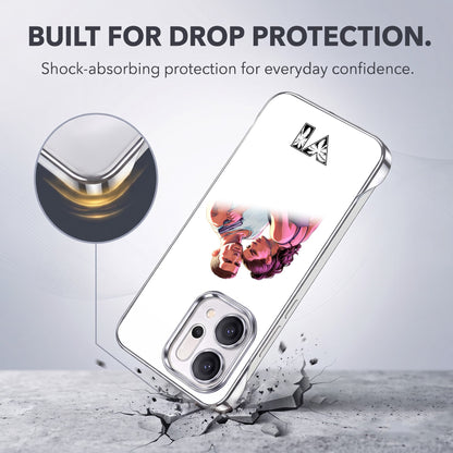 Oppo Reno 14 5G Vibe Shield White Printed  Frameless Back Case