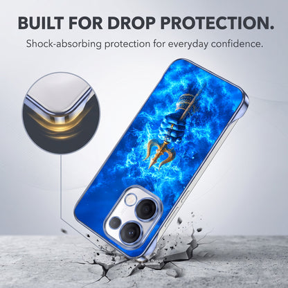 Oppo Reno 13 5G Shiva Trisul Blue Printed  Frameless Back Case
