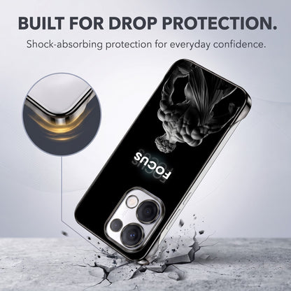 Oppo Reno 13 5G Focus Black Printed  Frameless Back Case