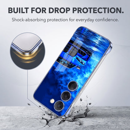 Samsung Galaxy S23+ 5G BMW Blue Printed  Frameless Back Case