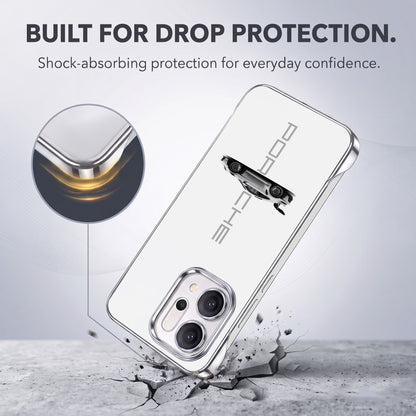 Oppo Reno 14 5G Porsche White Printed  Frameless Back Case