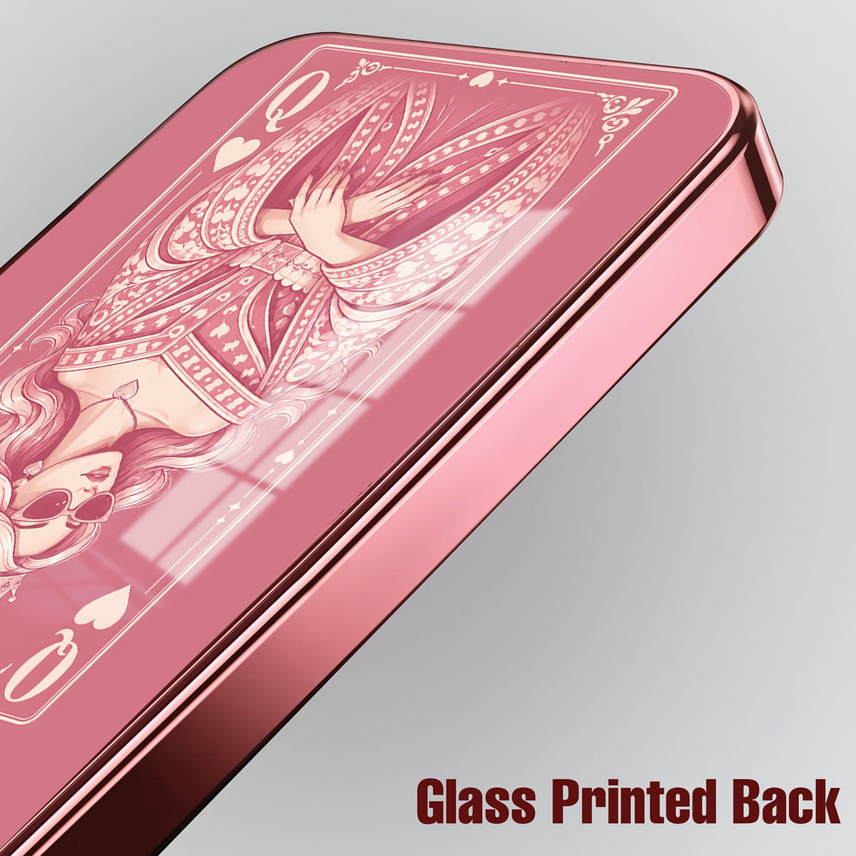 Samsung Galaxy A36 5G Luxury Royal Queen Pink Electroplated Glass Phone Back Case