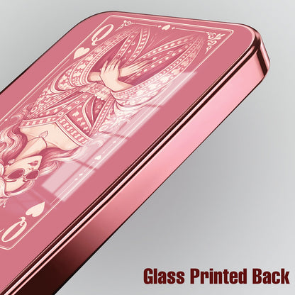 Samsung Galaxy A36 5G Luxury Royal Queen Pink Electroplated Glass Phone Back Case
