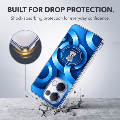 Oppo Reno 13 5G My Emblem Blue Printed  Frameless Back Case