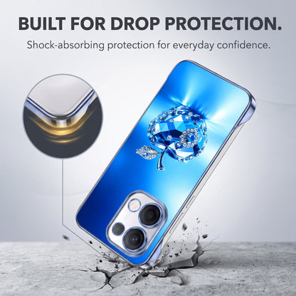 Oppo Reno 13 5G Luxery Apple Blue Printed  Frameless Back Case