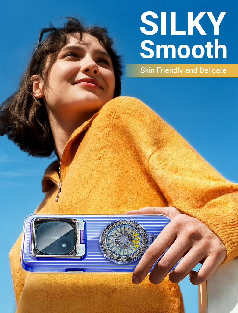 Redmi Note 14 Pro+ 5G Luxury Dual Layer Hybrid Camera Wheel Rotating Case