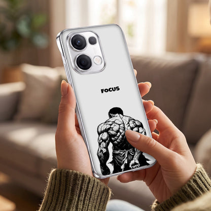 Oppo Reno 13 5G Focus White Printed  Frameless Back Case