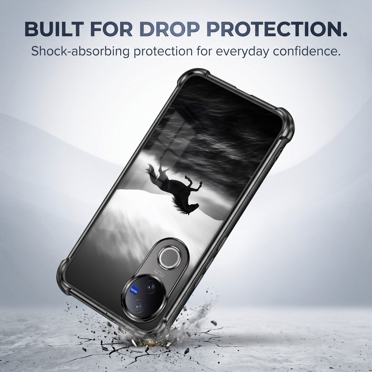 Vivo V50 5G Phantom Horse Airbags Printed Back Case