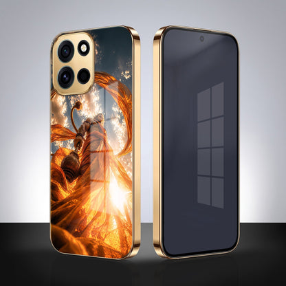 OnePlus Nord 6 5G Divine Hanuman Gold Electroplated Glass Phone Back Case