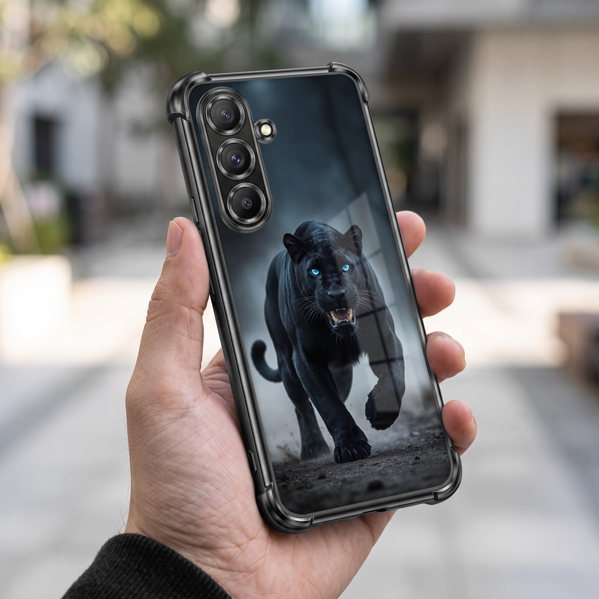 Samsung Galaxy A56 5G Shadow Panther Airbags Printed Back Case