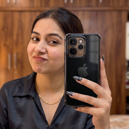Oppo Reno 15 Pro Mini 5G Premium Black Apple Airbags Printed Back Case