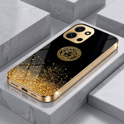 OnePlus Nord 6 5G Medusa Head Gold Electroplated Glass Phone Back Case